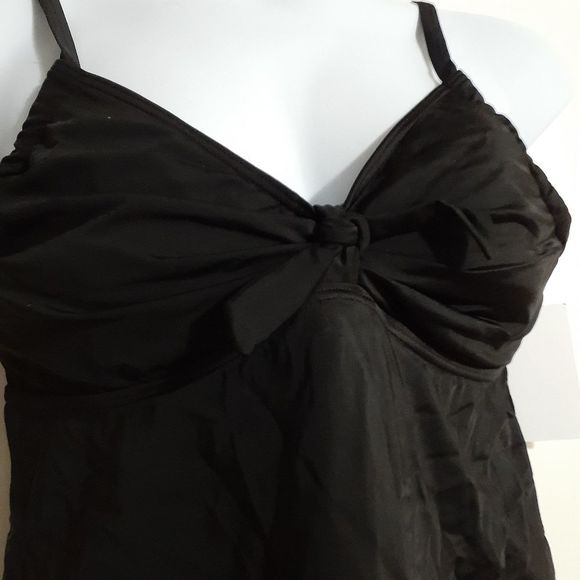 Swimsuits For All Tie Front Underwire Tankini Top 10DD/F or 20F/G NWT - Picture 6 of 14